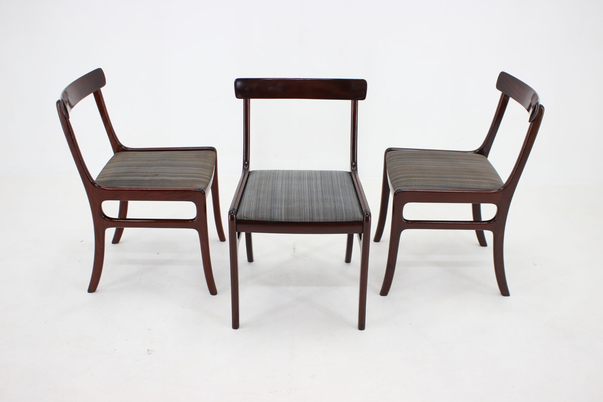 1950s Ole Wanscher chairs in Mahogany Denmark