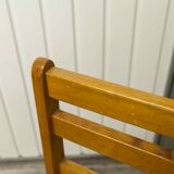 Pair of 1960 Scandinavian twin beds in solid beech