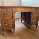 Restored vintage wooden desk