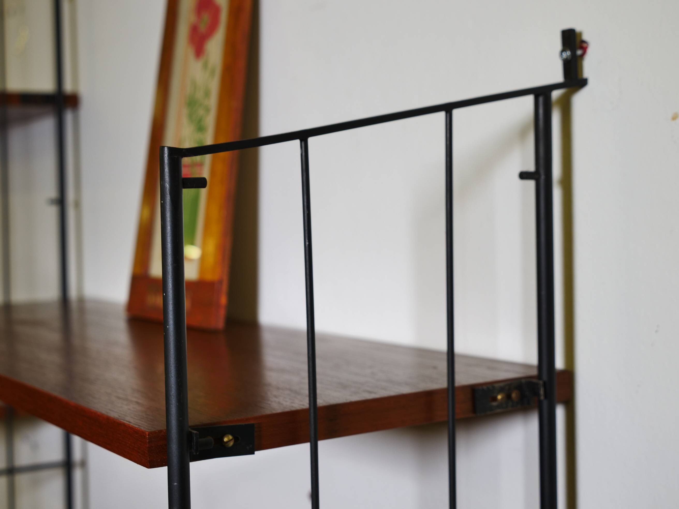 Modular teak storage unit in mid-century style, set of 12, 1960s.