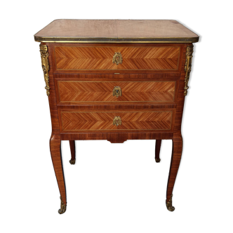 Meuble bar de style Louis XV en marqueterie