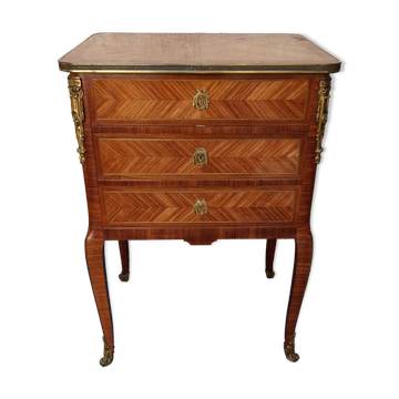 Louis XV Marquetry Bar Cabinet