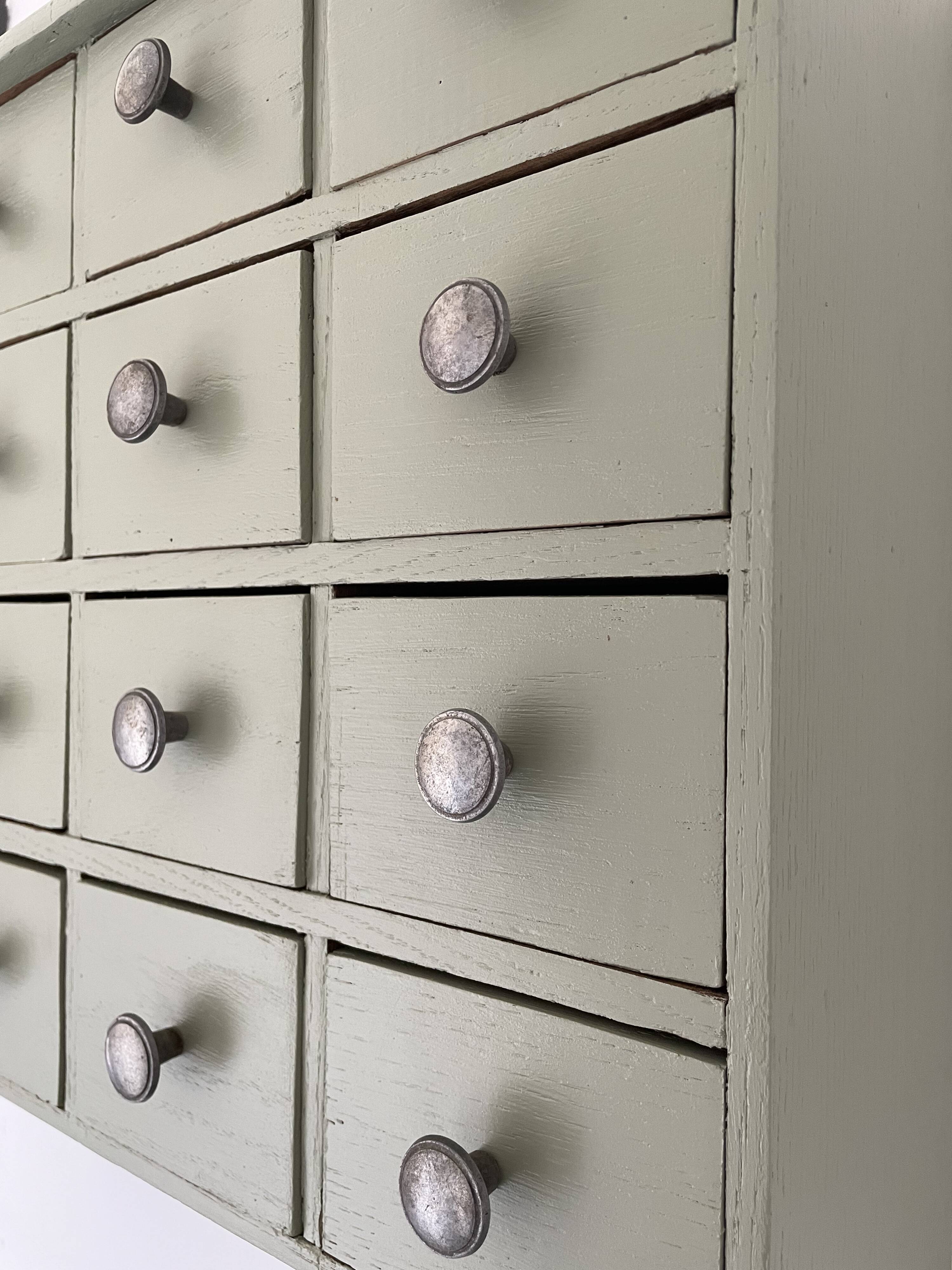 Antique craft furniture with drawers, 50s