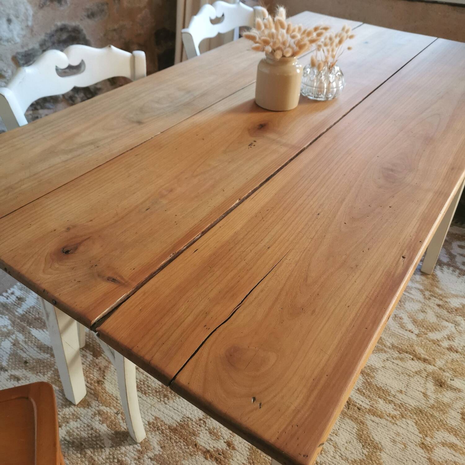 Antique Farmhouse Table, Fully Restored