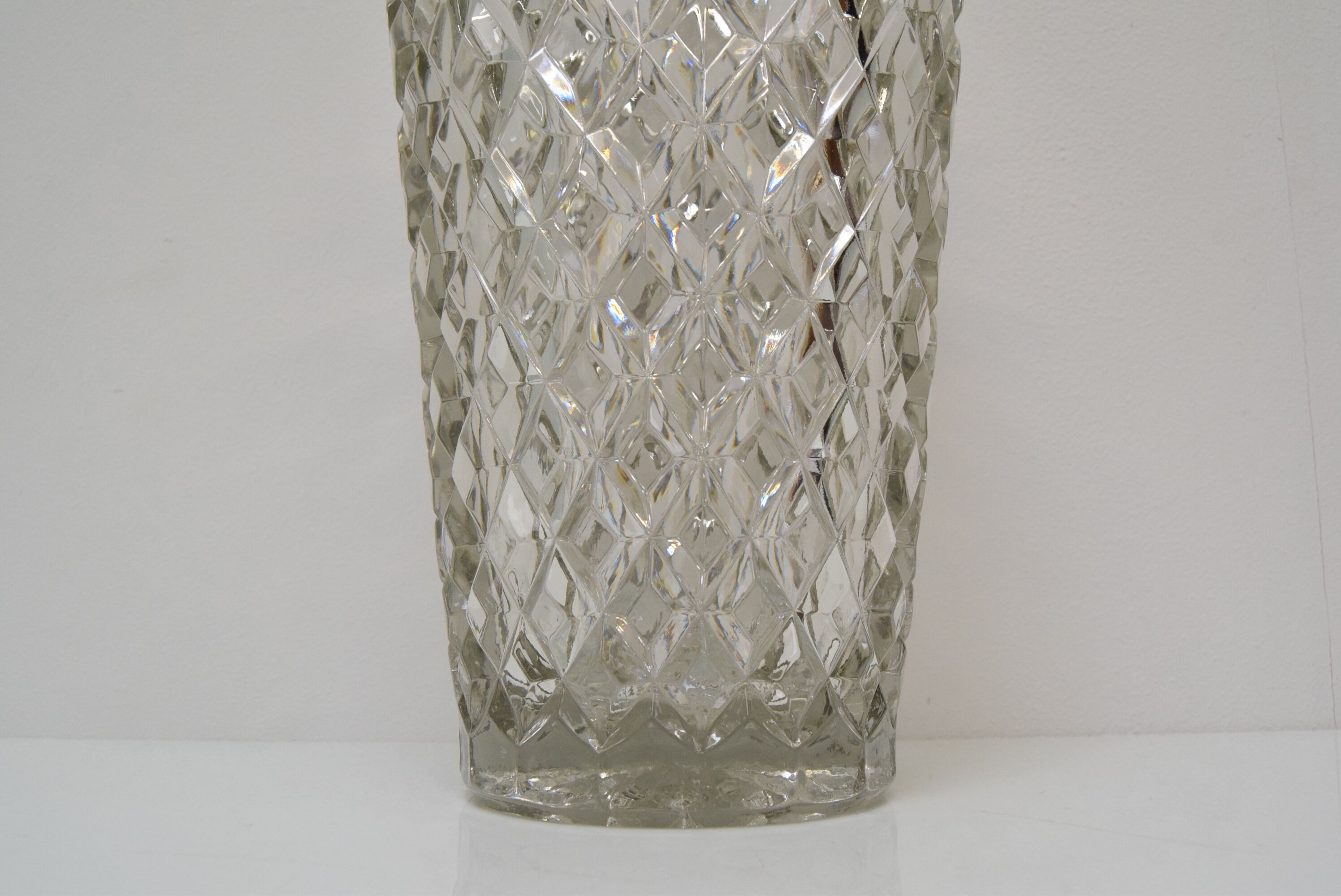 Mid-century Glass Vase,by Glasswork Novy Bor,1960's.