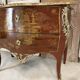 Commode de style Louis XV en laque rouge époque 1900