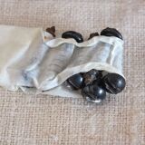 3 vintage coat/door hooks from the 50s/60s black/yellow