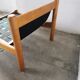Pair of designer leather armchairs 80s