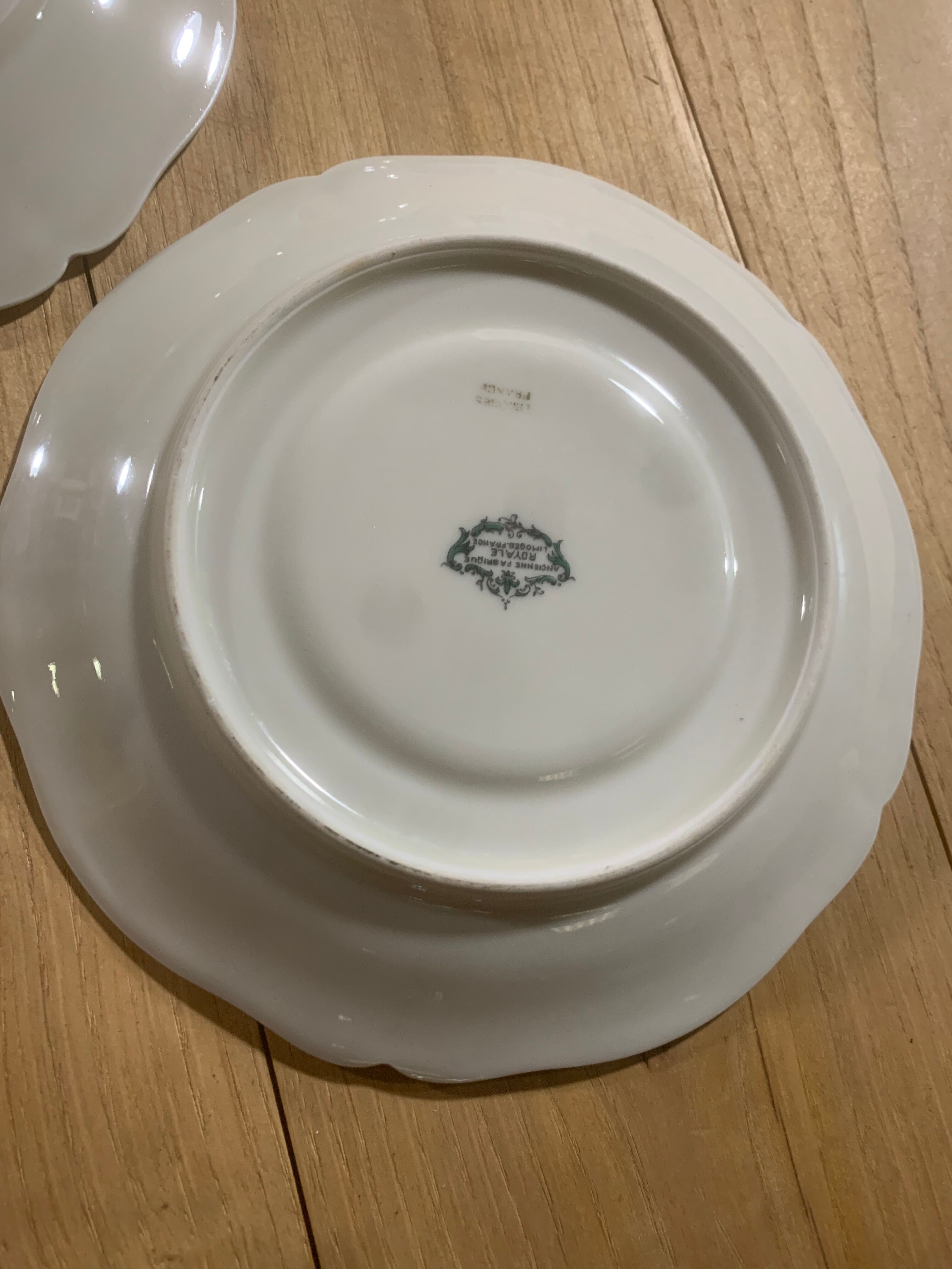 2  cups old royal factory limoges france