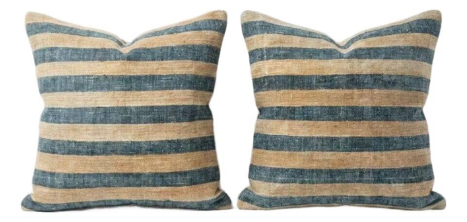 Set of 2 vintage kilim cushion covers 41x41 cm