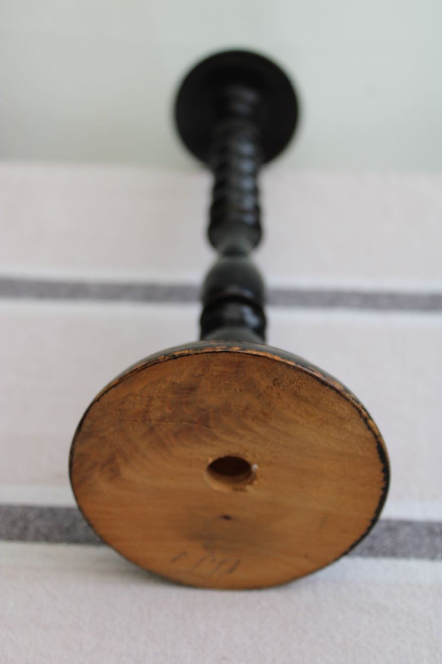 Old wooden hat rack