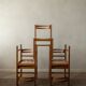 Chaises de salle à manger vintage italiennes rustiques modernes par Snaidero, années 1970, ensemble de 5