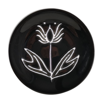 Ceramic plate attributed to Robert Picault / collection / 50s / France / ceramics