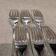 6 silver-plated metal table forks by Christofle silversmiths, Albi pattern