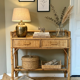 Vintage bamboo and rattan desk