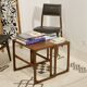 Scandinavian nesting tables rn teak year 60. Ref twiny.