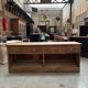 Art Deco counter in solid oak