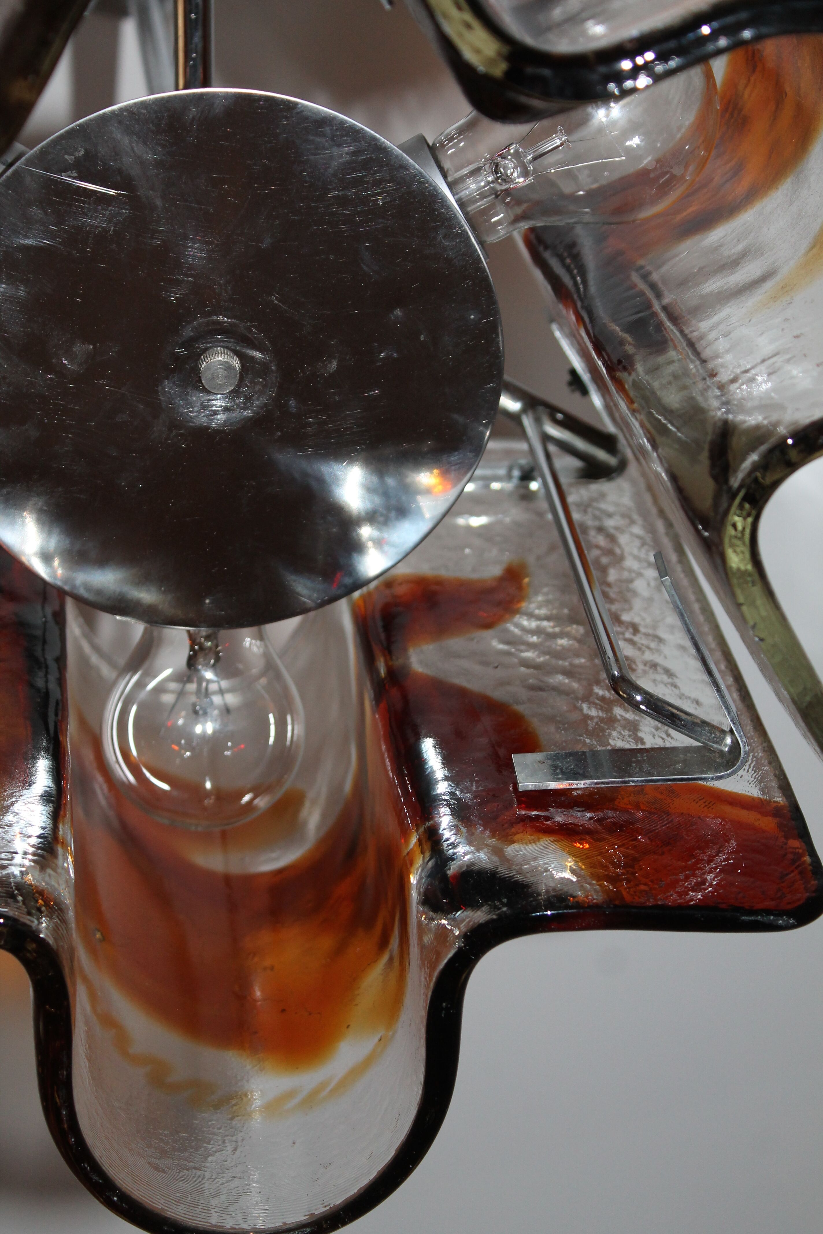Hanging lamp by Carlo Nason for Murano glass Mazzega