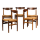 Set of 5 rope chairs