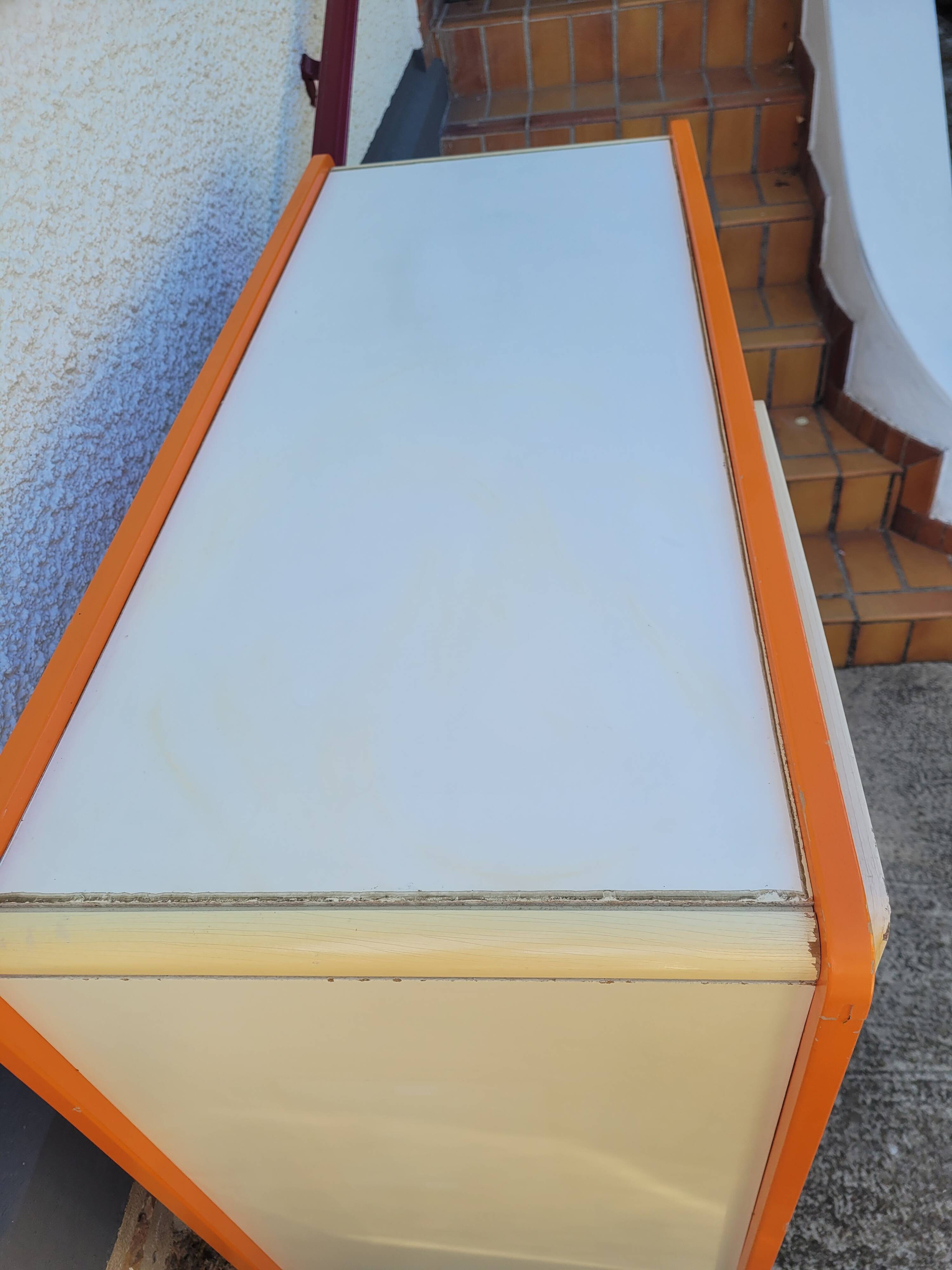 Vintage wardrobe and chest of drawers from the 1970s