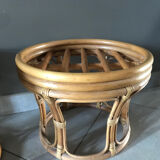 Rattan poufs