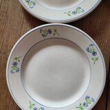 Assiettes à dessert bleuet