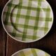 Lot 6 small vintage Scottish plates green yellow