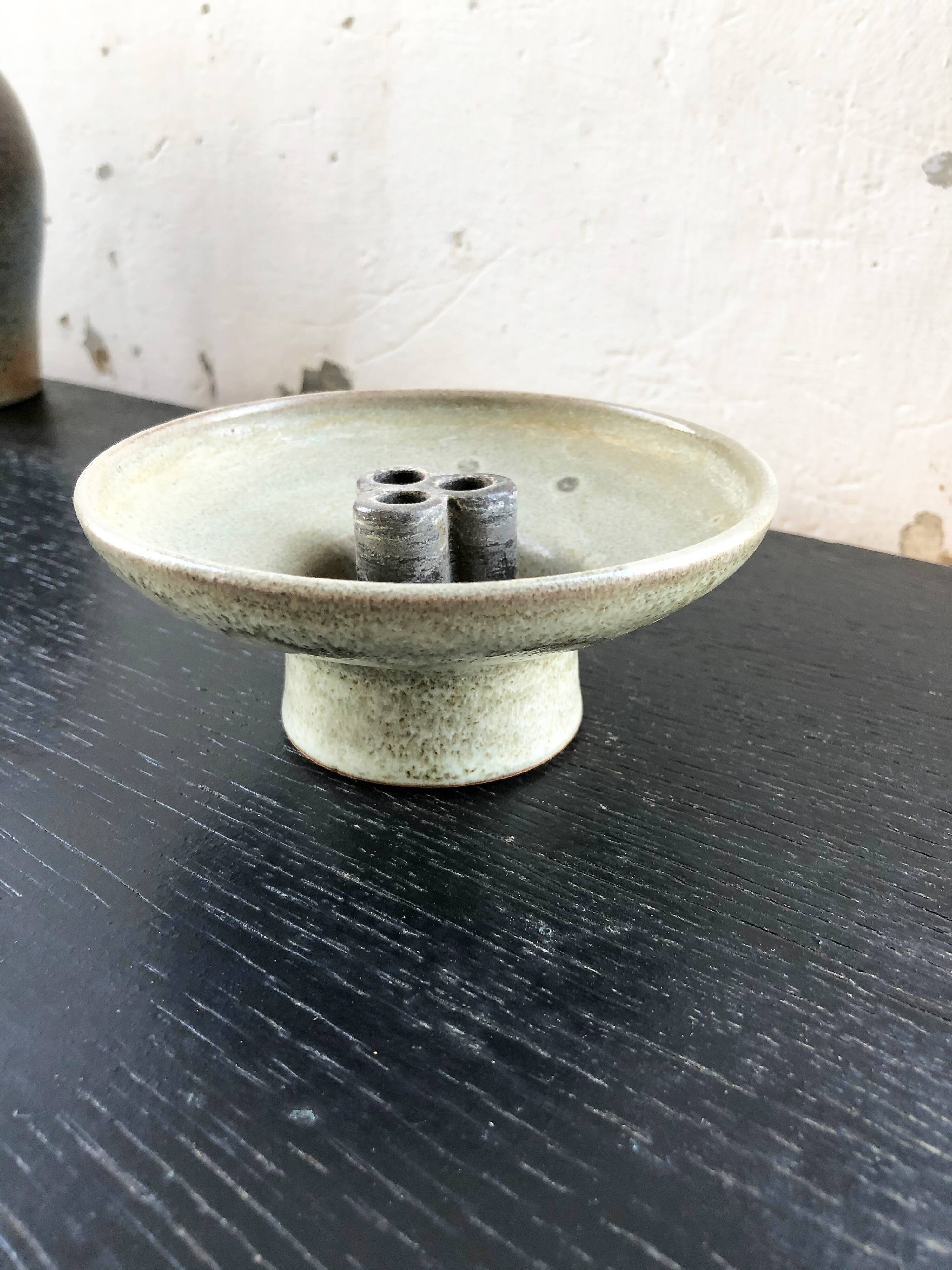 Scandinavian ceramic candlestick