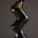 Sculptural wooden Typ 42 table lamp by Temde