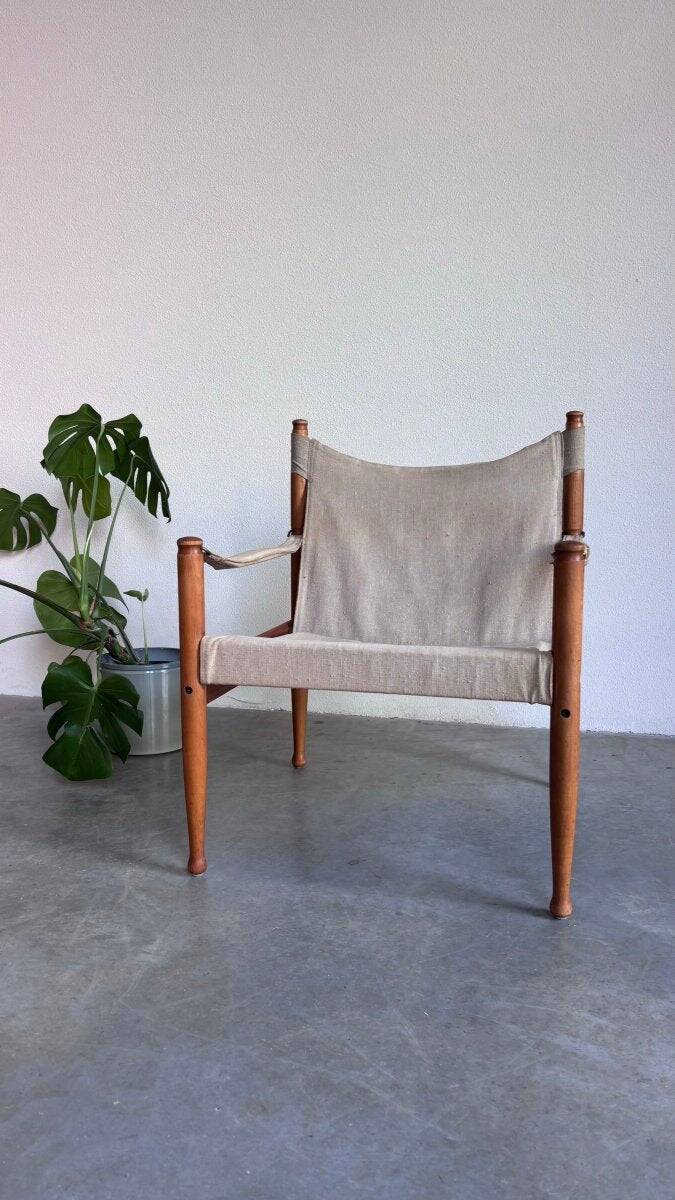 Vintage safari chair Erik Worts