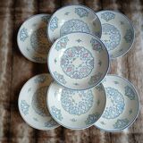 7 small deep plates Salins France