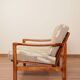 Vintage armchair with cushions, designed by Zenon Bączyk, Poland, 1960s.