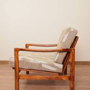 Vintage armchair with cushions, designed by Zenon Bączyk, Poland, 1960s.