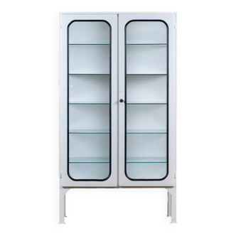 Armoire à pharmacie vintage en fer et verre, années 1970