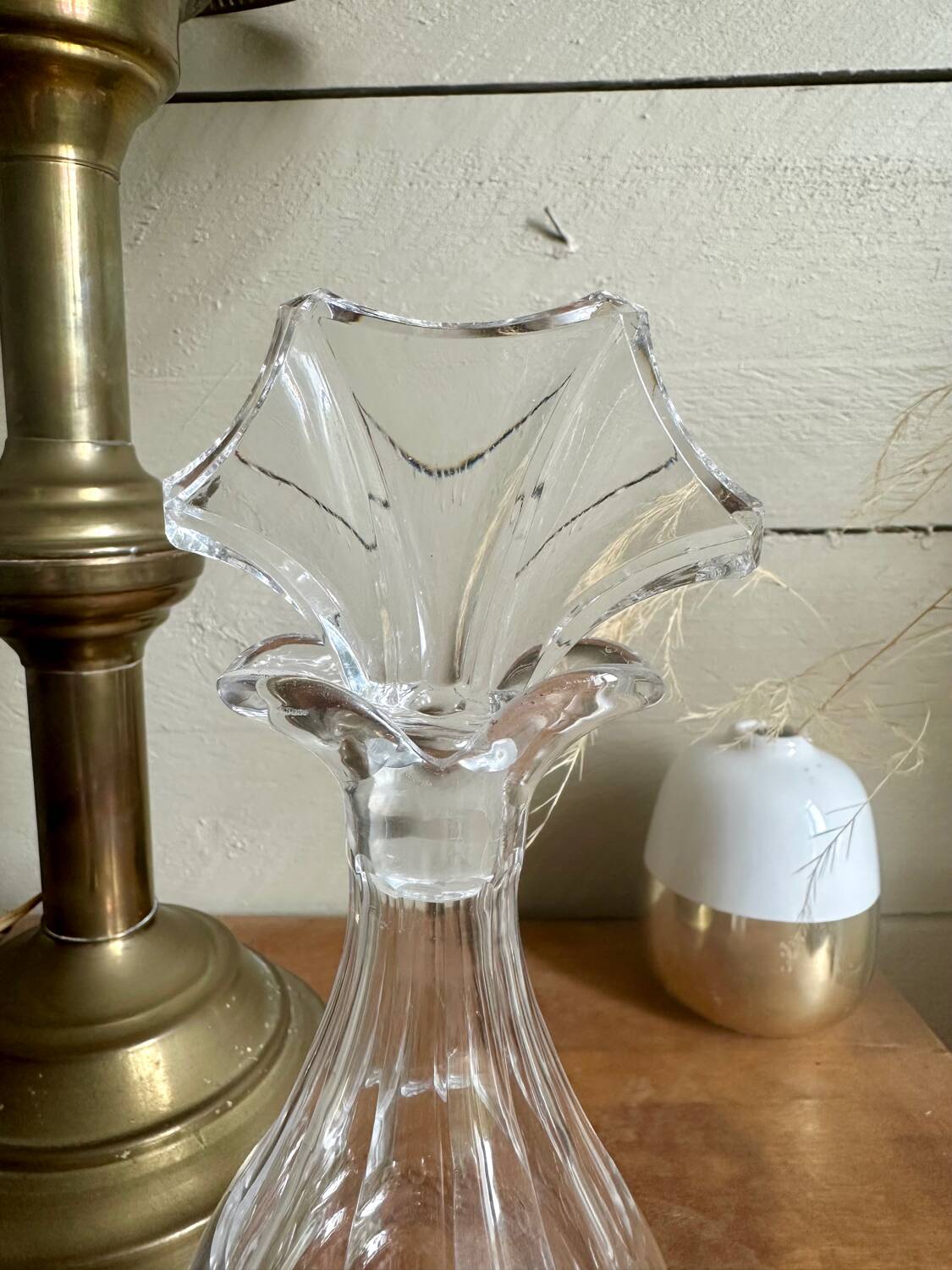 Small glass carafe