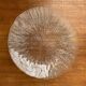 Vintage glass plates with bark design, set of 2.