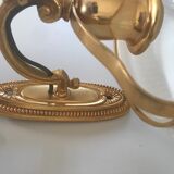 Applique vintage laiton et opaline