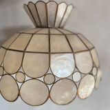 Large pearly pendant light