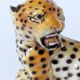Porcelain leopard statuette, Ronzan, Italy, 1950s