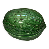 Ceramic nut-shaped candy box