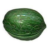 Ceramic nut-shaped candy box