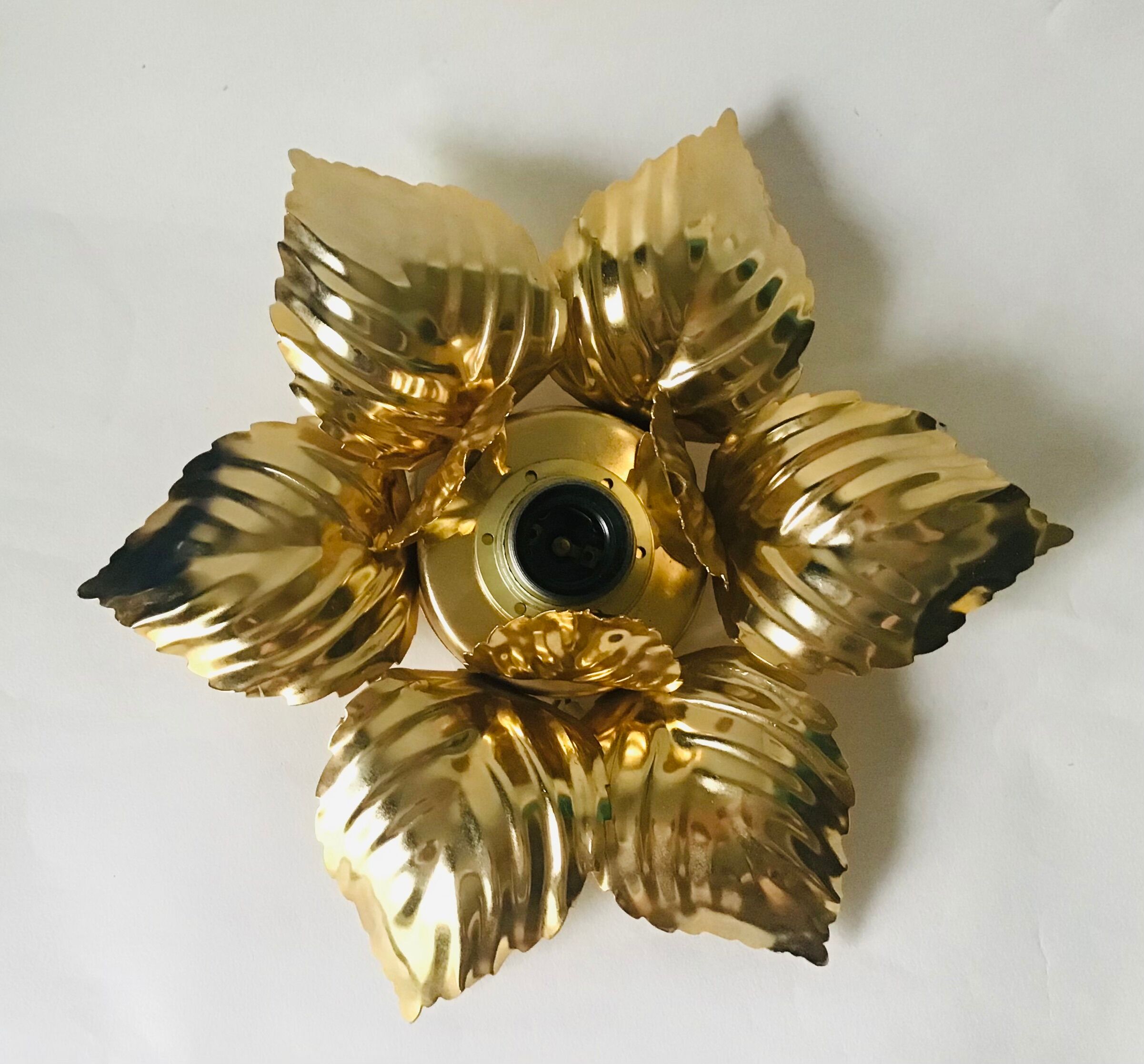 Masca Golden Flower Wall Lamp