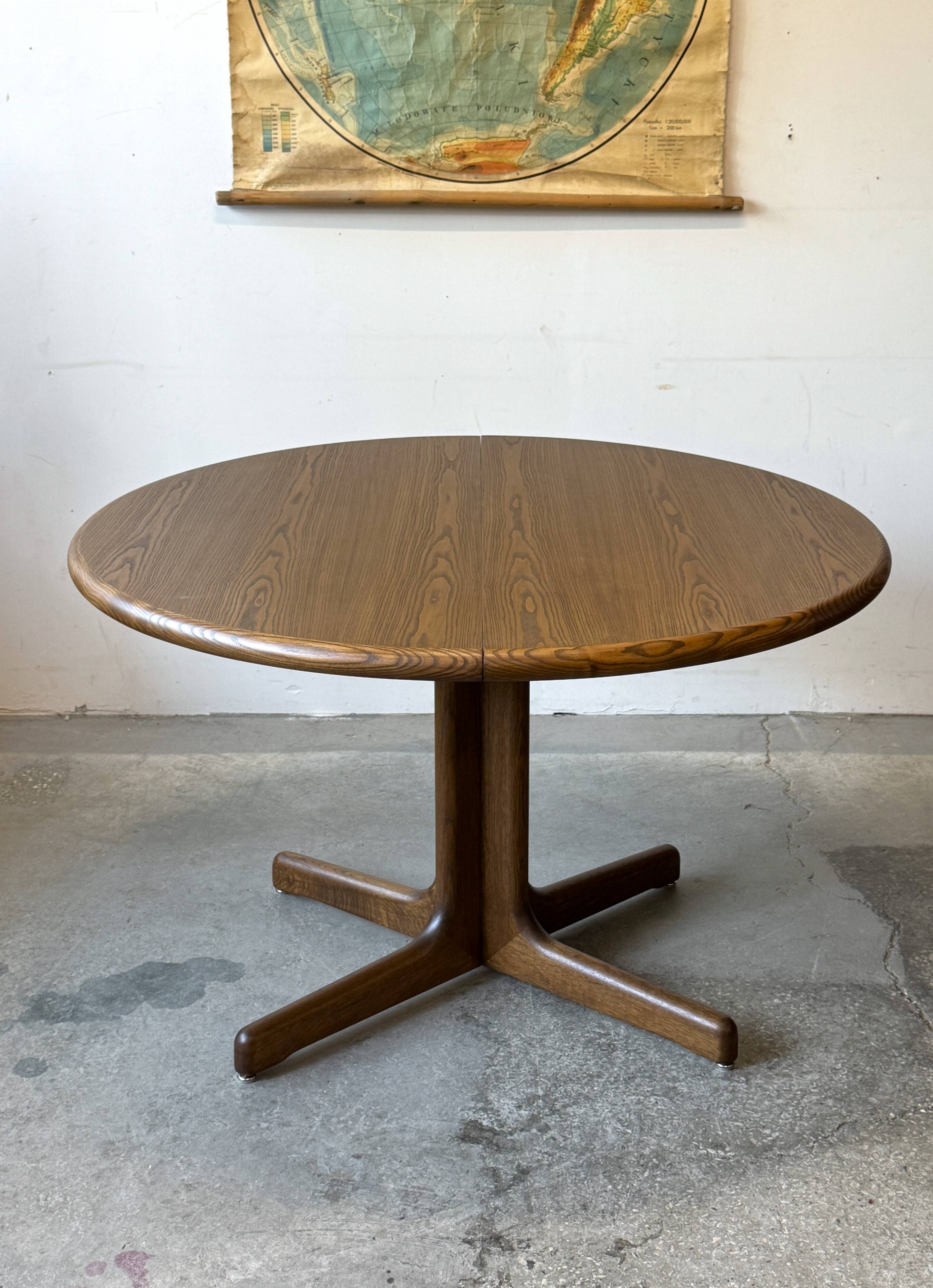 Extendable oak table, Lübke, Germany, 1960s/1970s, vintage