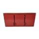 Meuble haut de cuisine en formica rouge