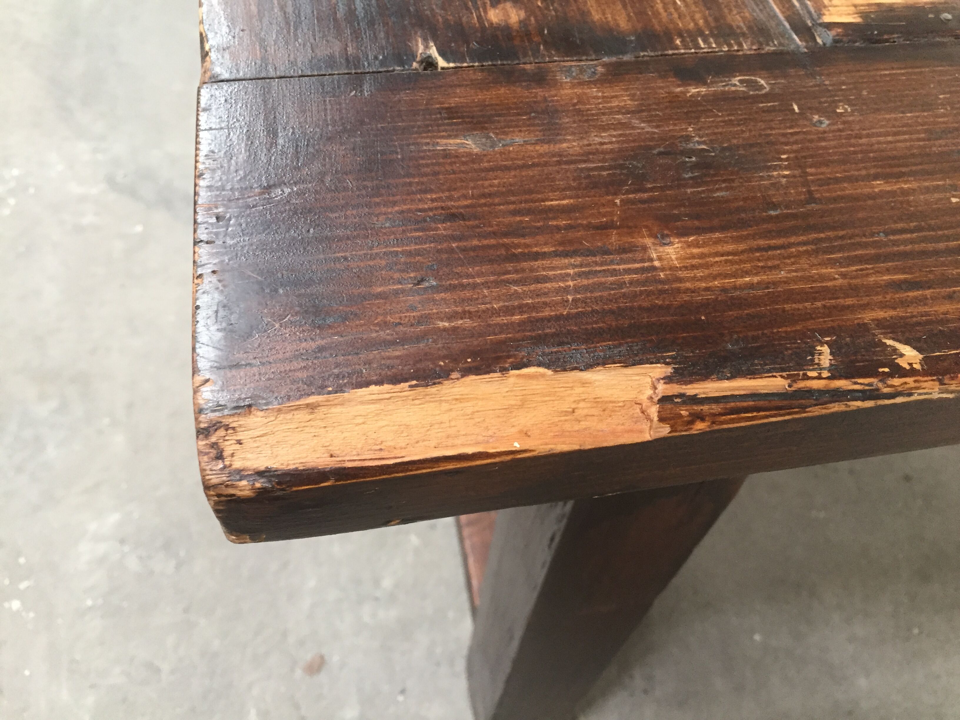 Old fir farmhouse table
