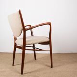 Danish teak and fabric armchair model BO-72, Finn Jhul for Bovirke 1946.