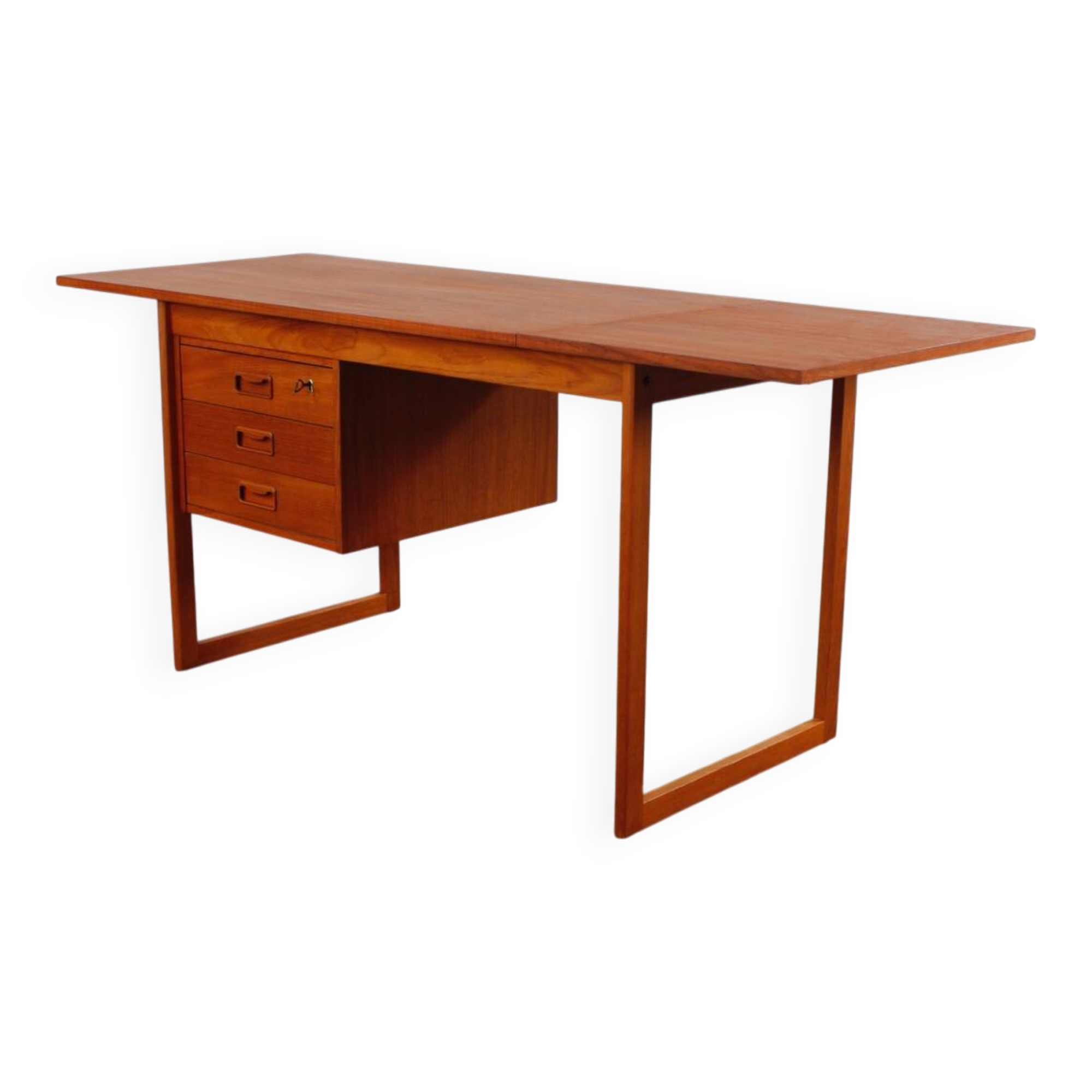 Vintage Teak Schreibtisch VI Ma Mobler Danish Mid Century 60er