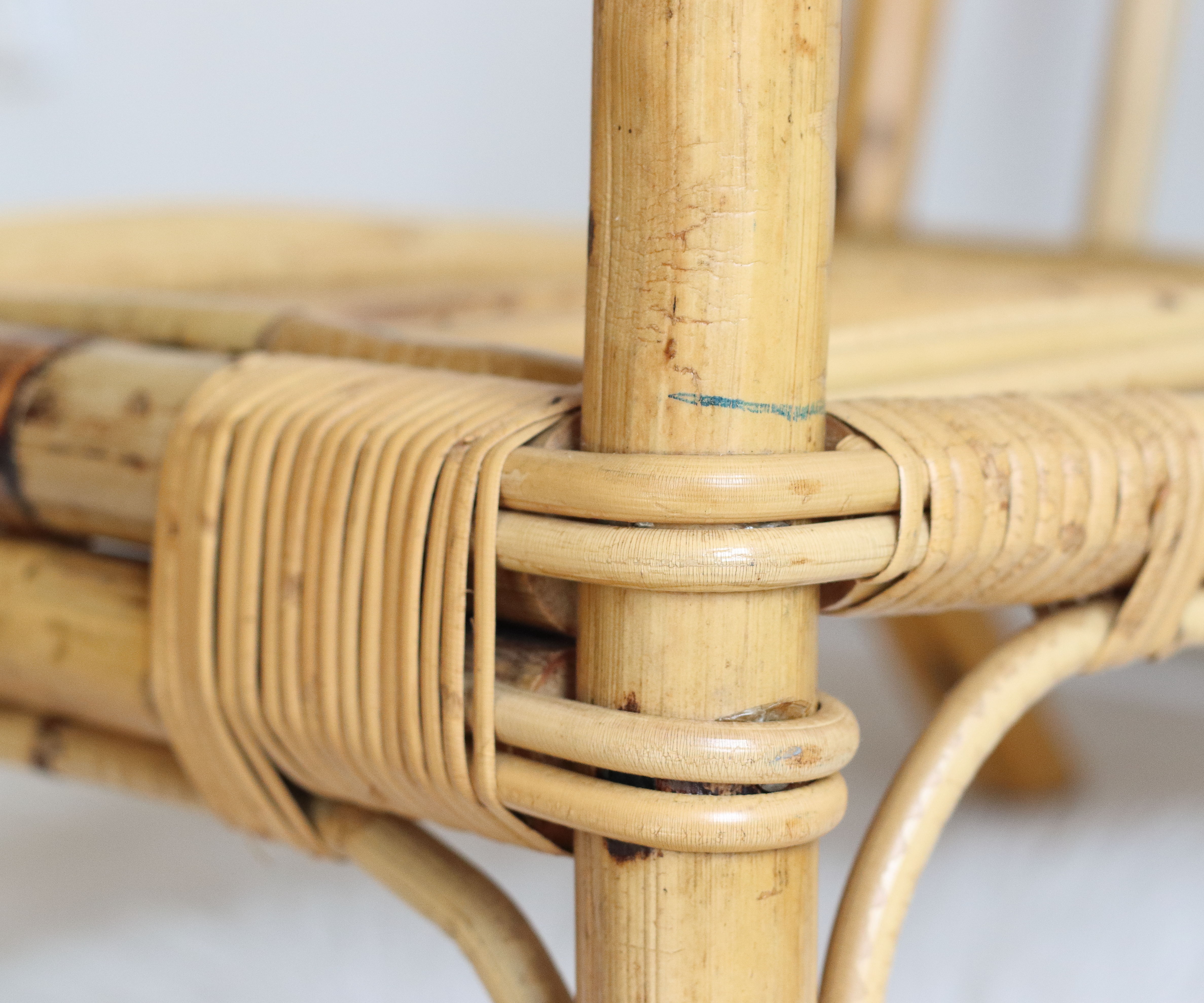 70s bamboo and rattan chair