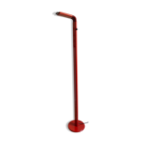 Lampadaire design années 80 halogène en métal rouge, made in Belgium