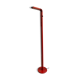 Floor lamp design 80s halogen in red metal, made in Belgium